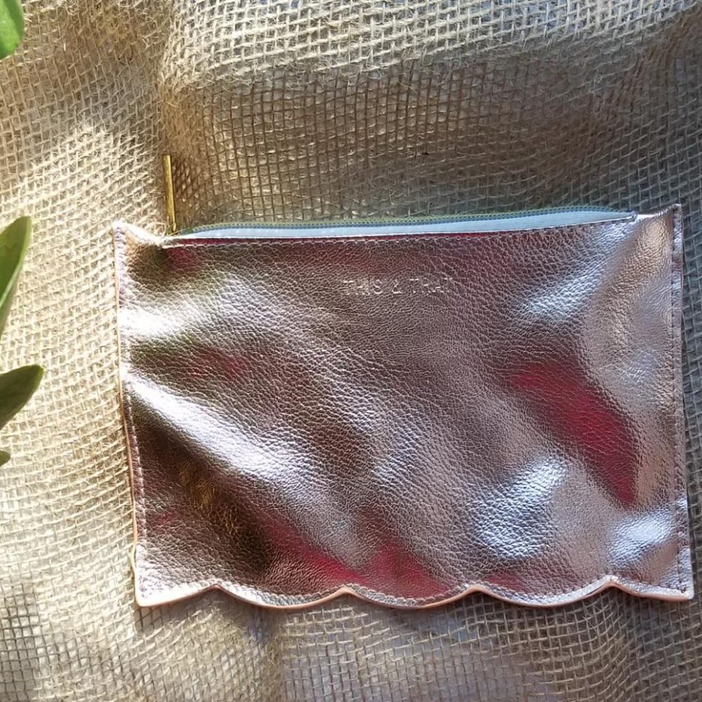 Rose Gold Make Up Bag